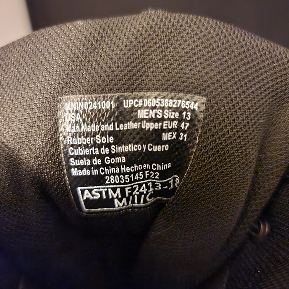 NWOT INTERCEPTOR TACTICAL WORK BOOTS SIZE 13 MENS - Picture 11 of 11